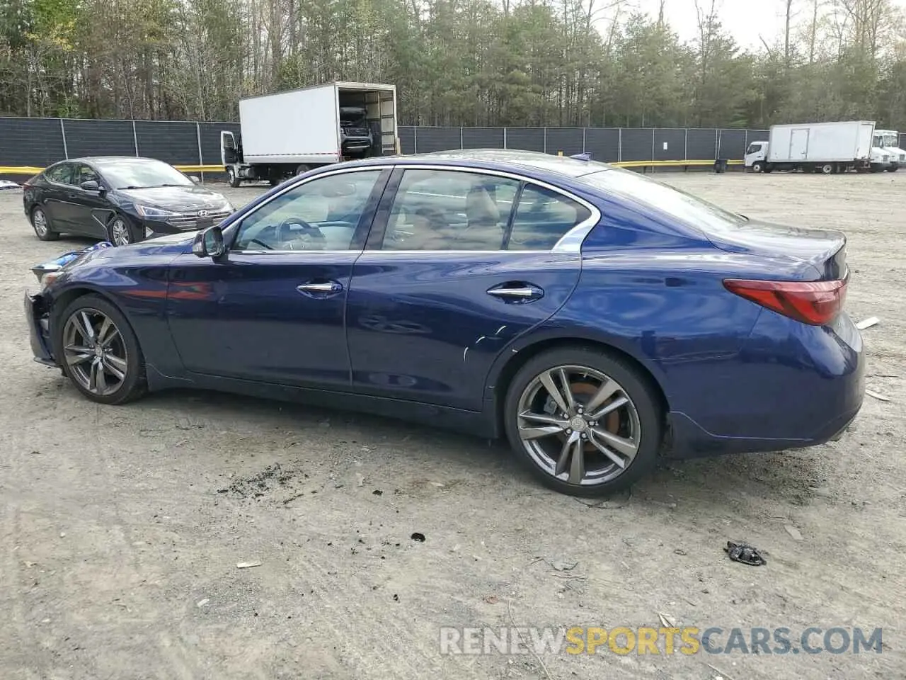 2 Photograph of a damaged car JN1EV7CR2MM755372 INFINITI Q50 2021