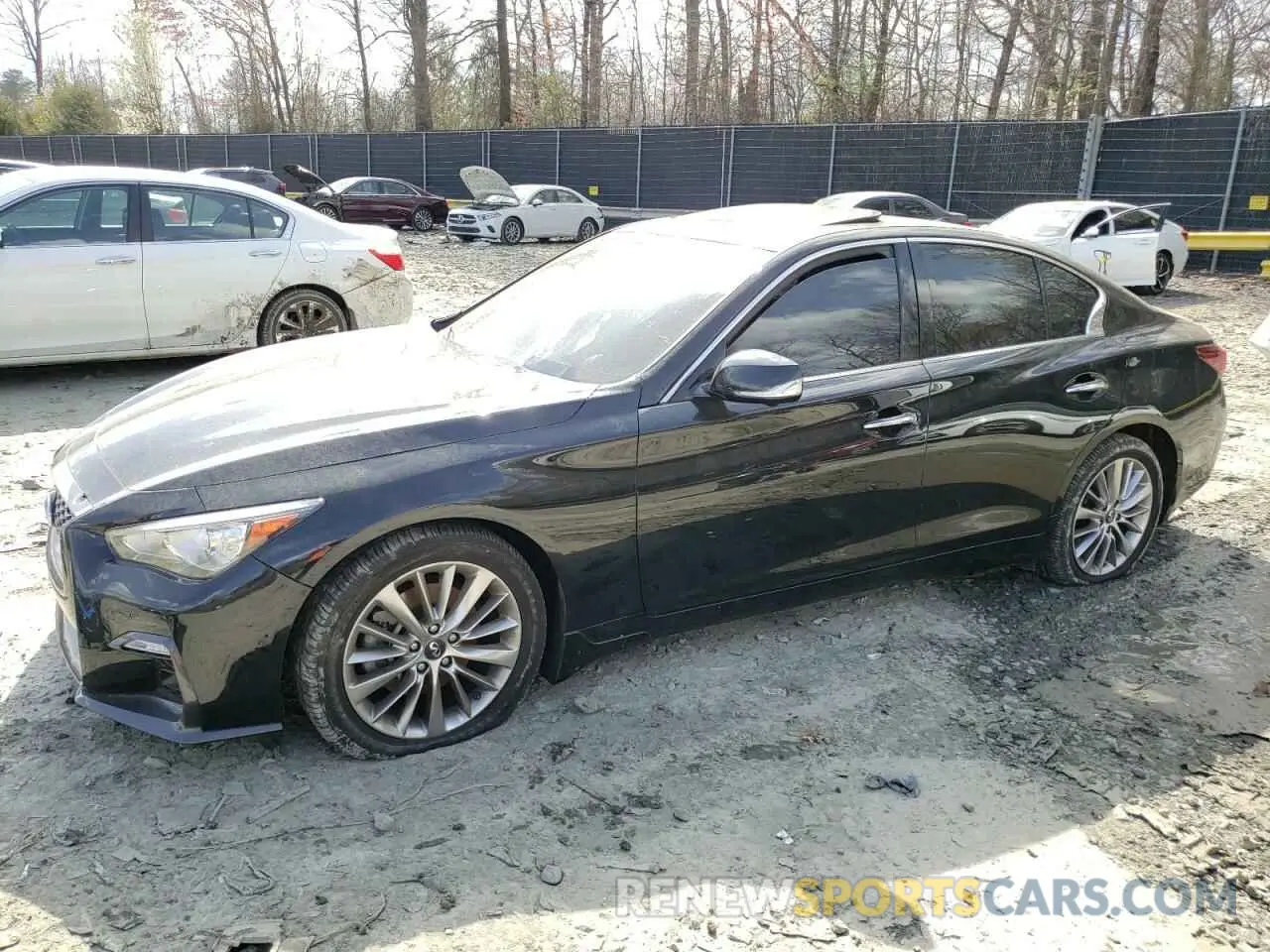 1 Photograph of a damaged car JN1EV7CR5MM756032 INFINITI Q50 2021