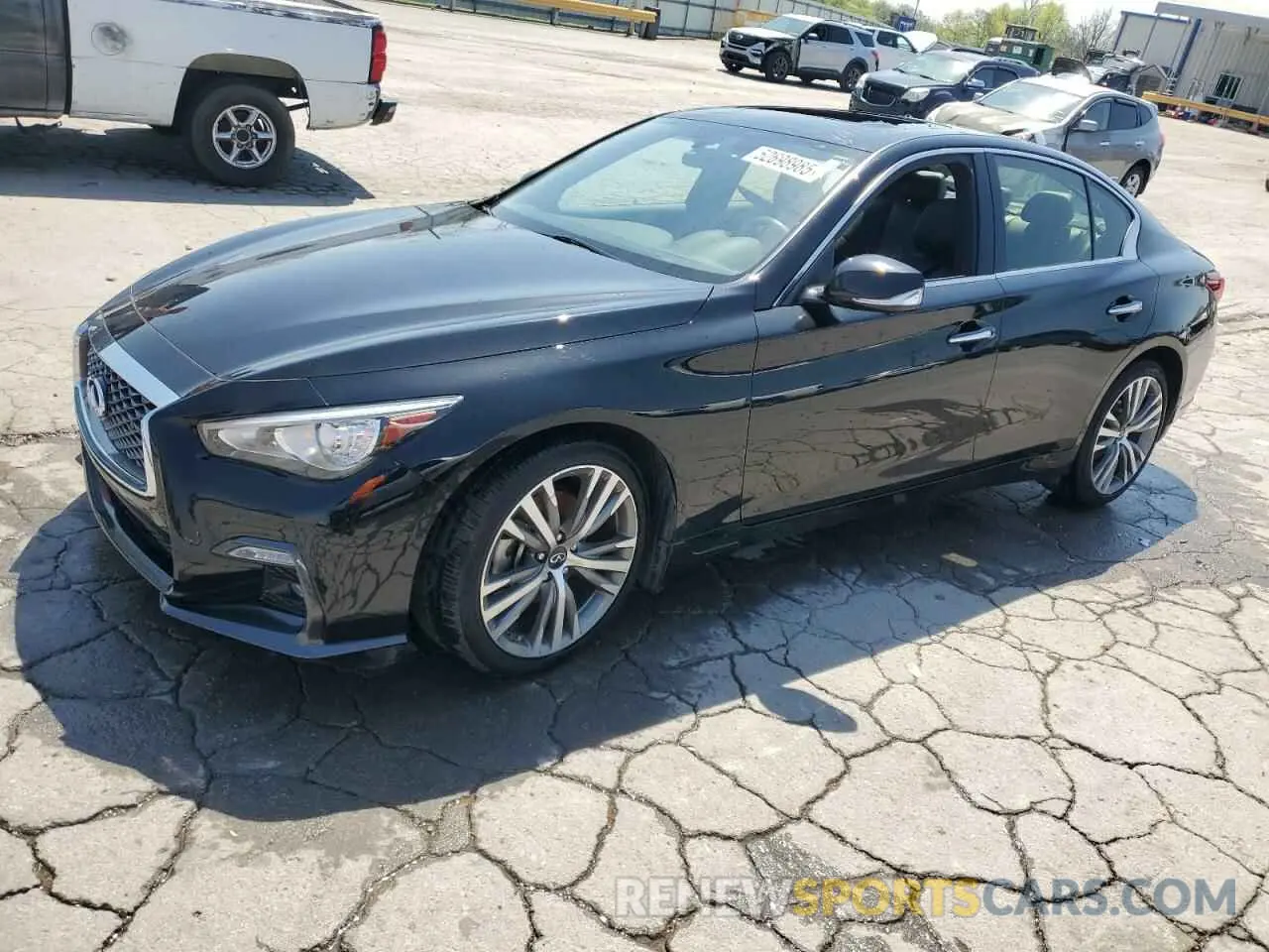 1 Photograph of a damaged car JN1EV7CR6MM752944 INFINITI Q50 2021