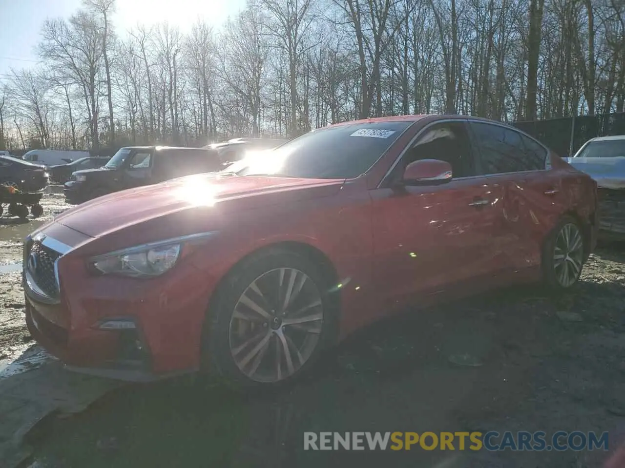 1 Photograph of a damaged car JN1EV7CR7MM750796 INFINITI Q50 2021