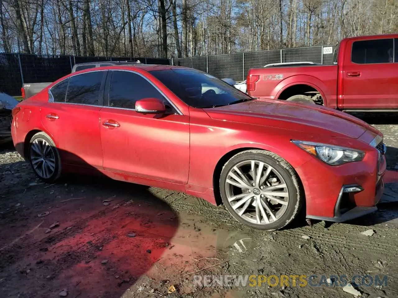 4 Photograph of a damaged car JN1EV7CR7MM750796 INFINITI Q50 2021