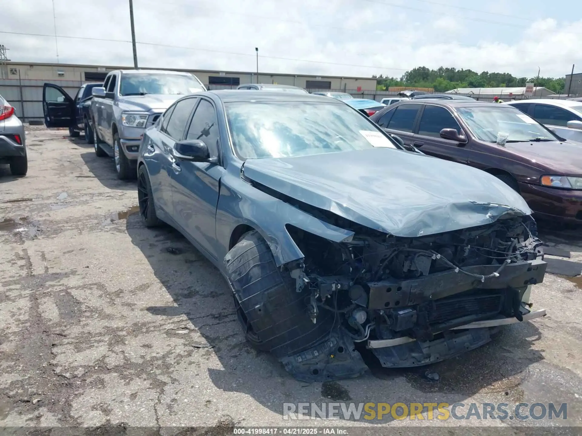 1 Photograph of a damaged car JN1FV7DP5MM850509 INFINITI Q50 2021