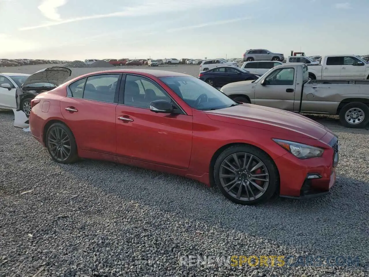 4 Photograph of a damaged car JN1FV7DP8MM850097 INFINITI Q50 2021
