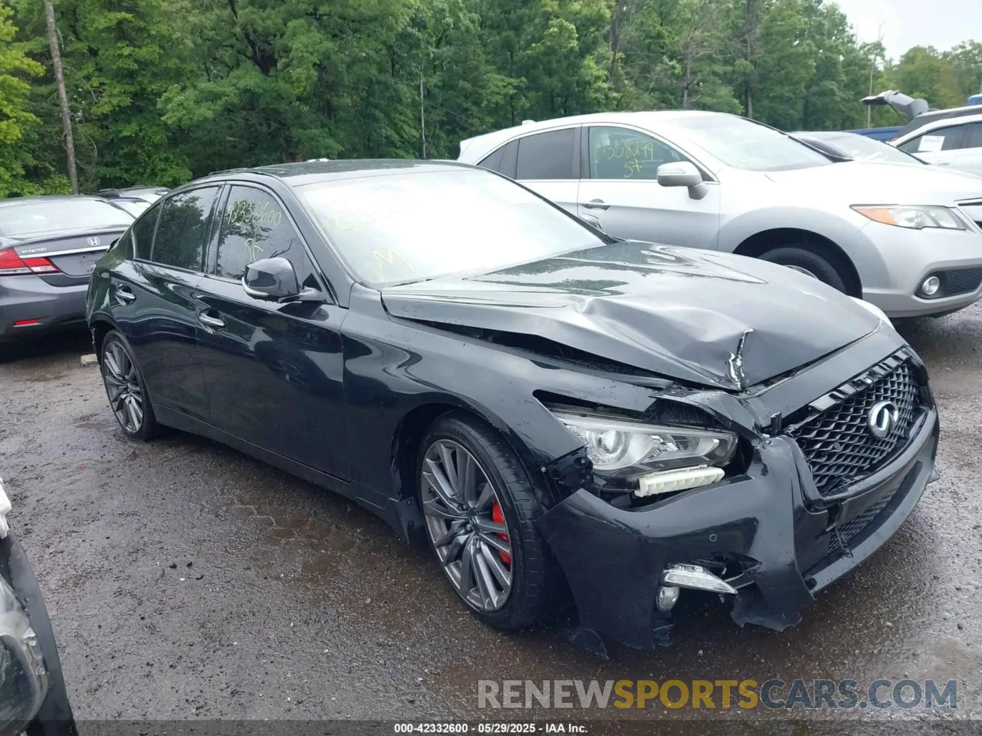 1 Photograph of a damaged car JN1FV7DP8MM850293 INFINITI Q50 2021