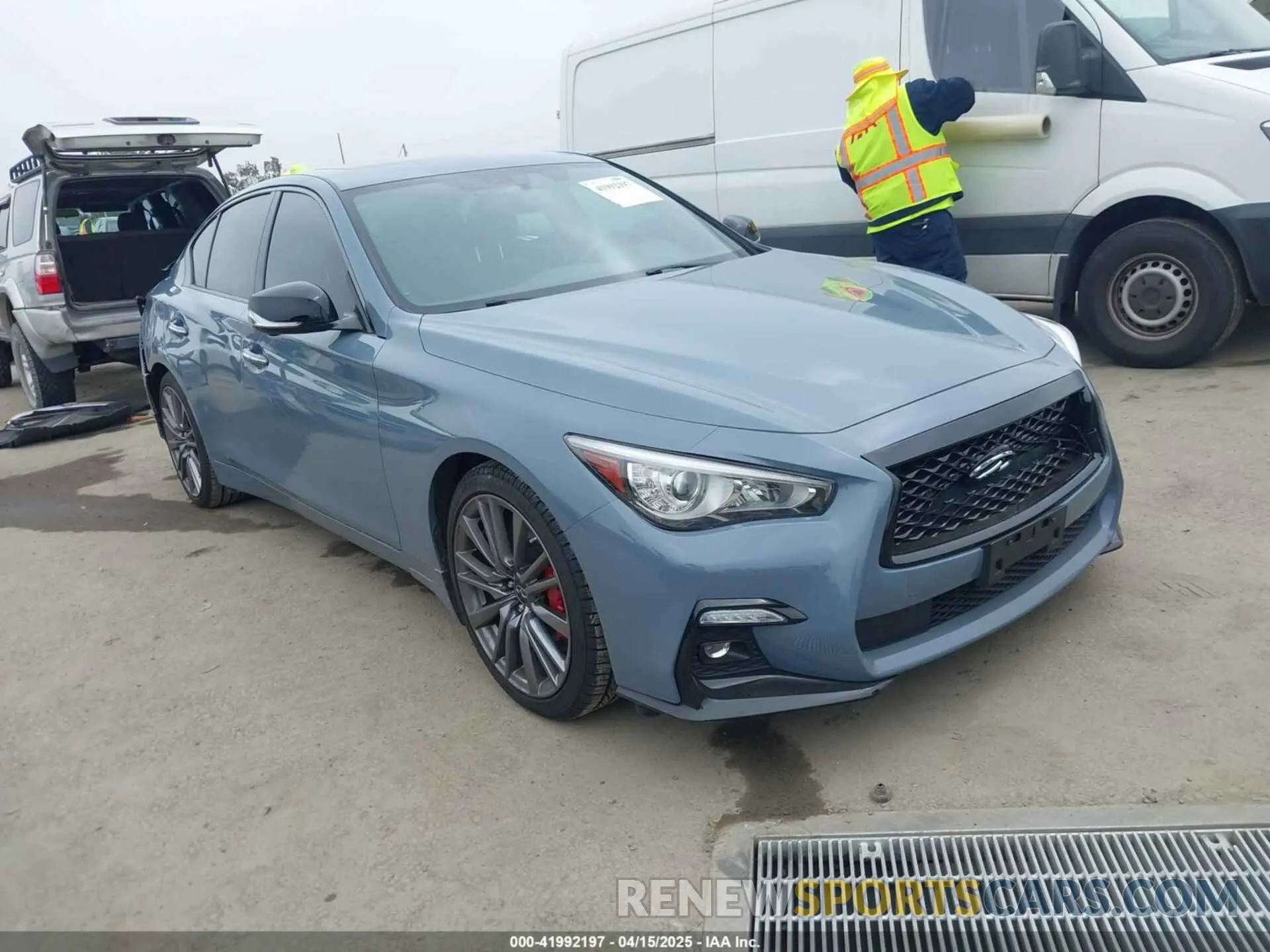 1 Photograph of a damaged car JN1FV7DP8MM850486 INFINITI Q50 2021