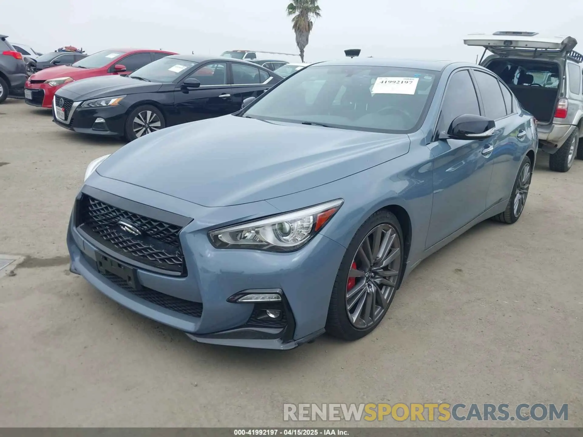 2 Photograph of a damaged car JN1FV7DP8MM850486 INFINITI Q50 2021