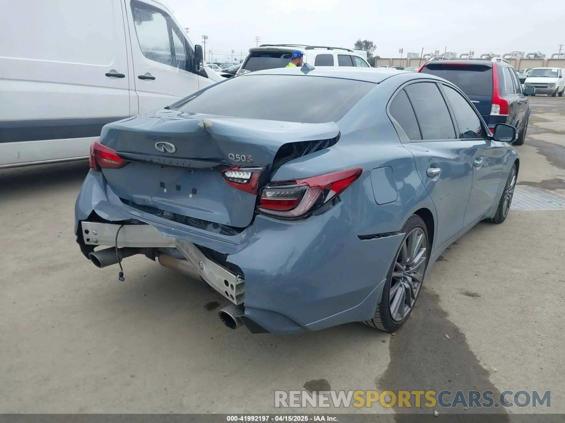 4 Photograph of a damaged car JN1FV7DP8MM850486 INFINITI Q50 2021