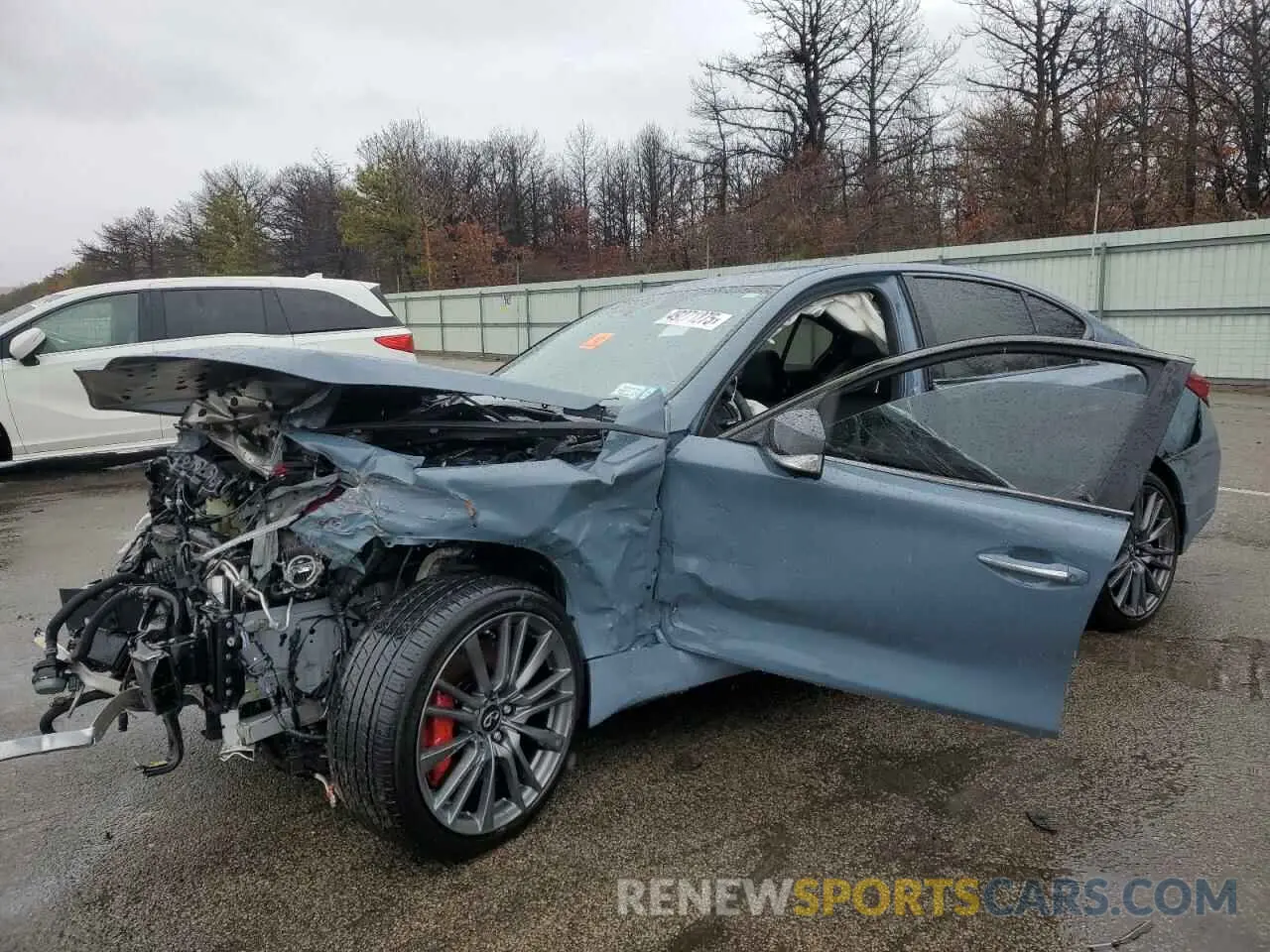 1 Photograph of a damaged car JN1FV7DR3MM880772 INFINITI Q50 2021