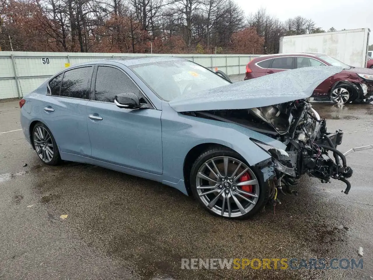 4 Photograph of a damaged car JN1FV7DR3MM880772 INFINITI Q50 2021