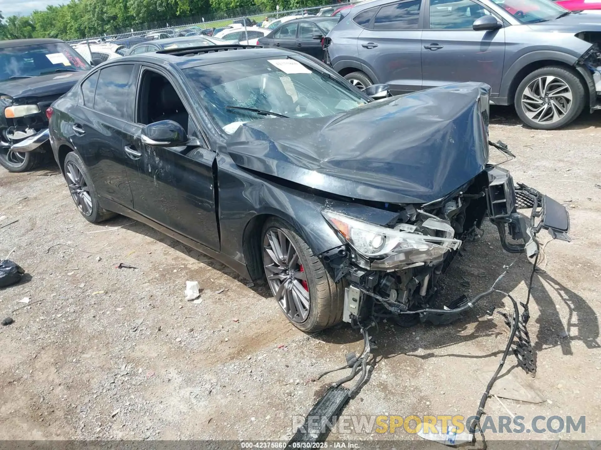 1 Photograph of a damaged car JN1FV7DR4MM881123 INFINITI Q50 2021