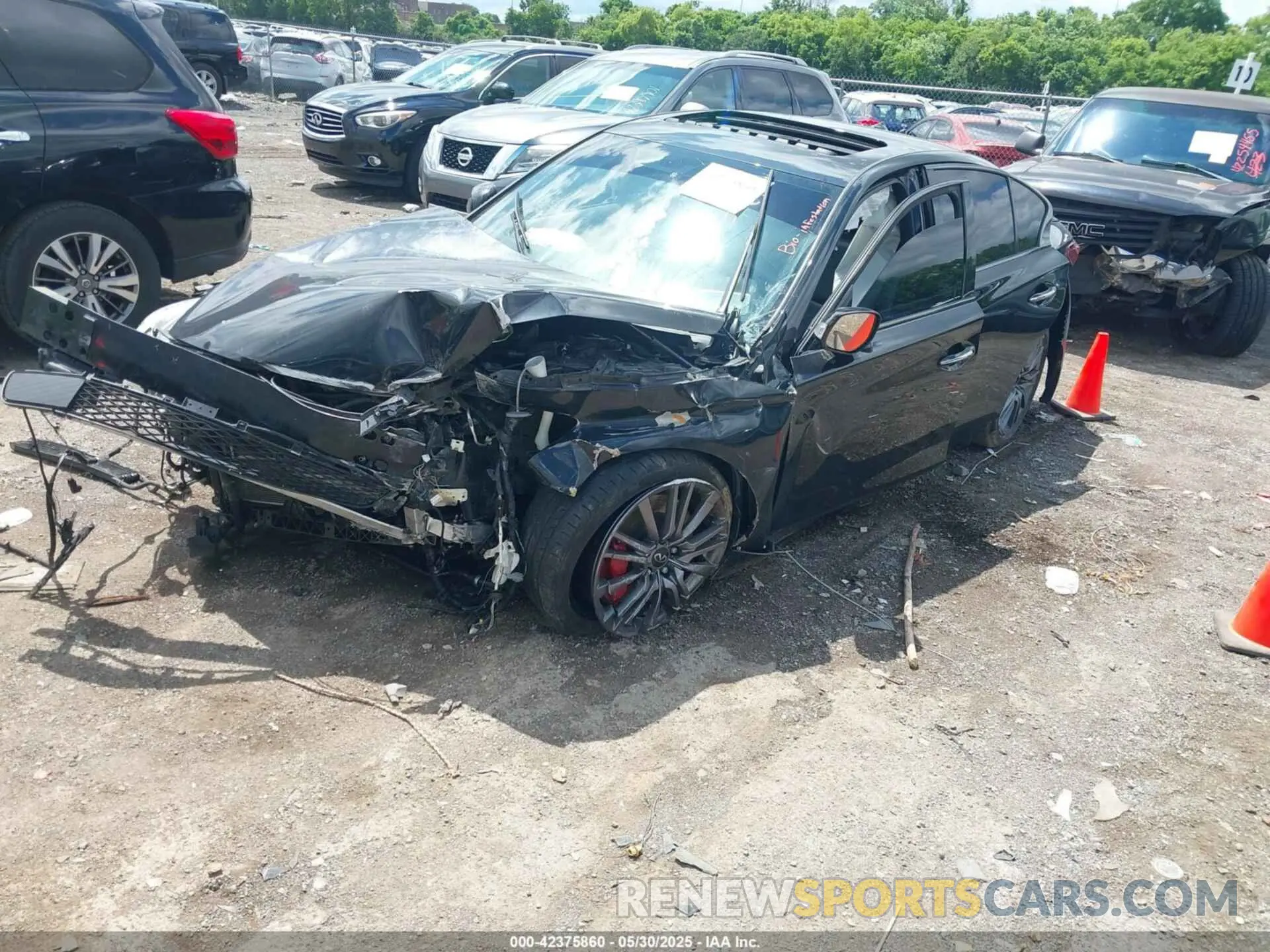 2 Photograph of a damaged car JN1FV7DR4MM881123 INFINITI Q50 2021