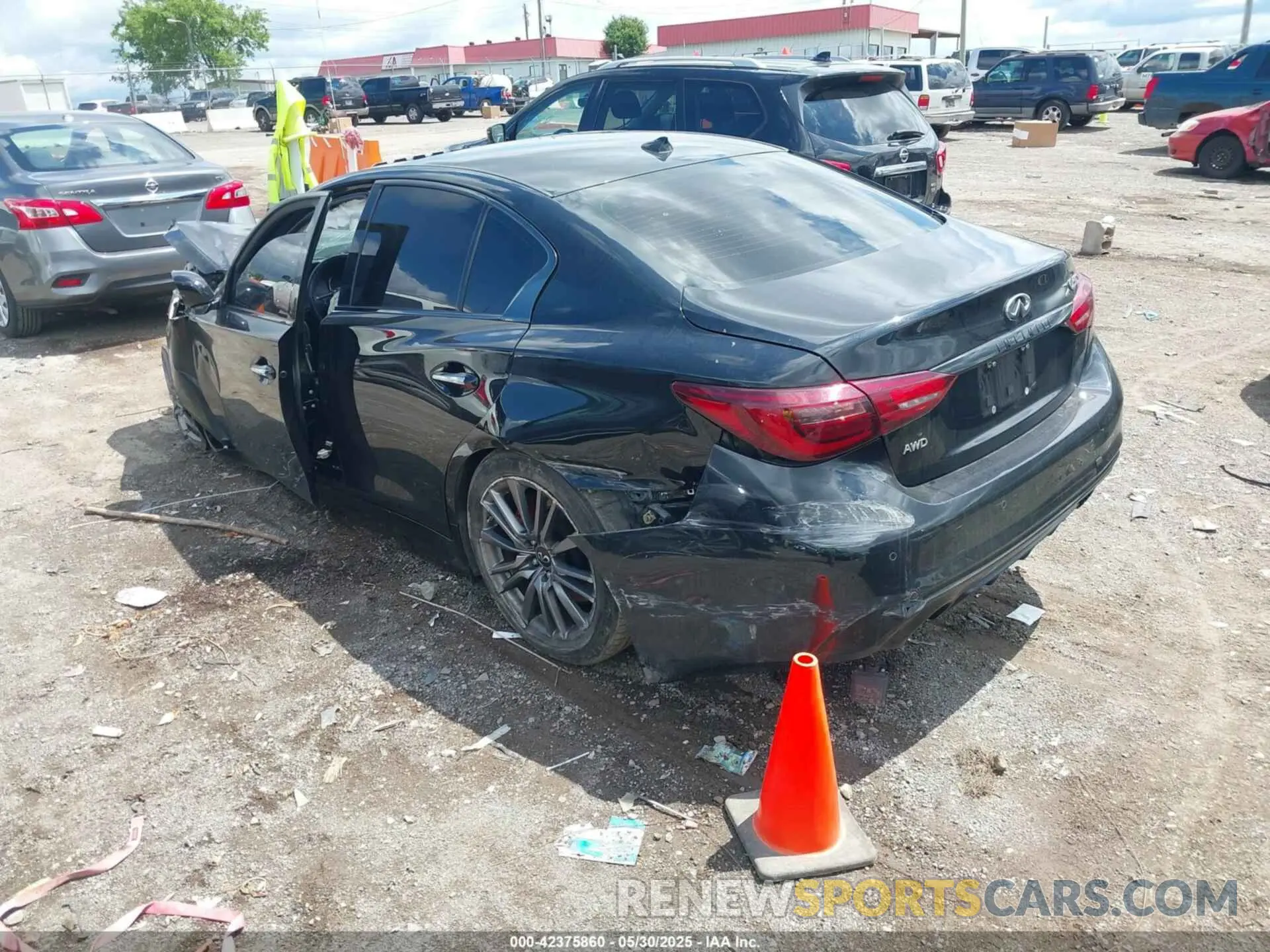 3 Photograph of a damaged car JN1FV7DR4MM881123 INFINITI Q50 2021