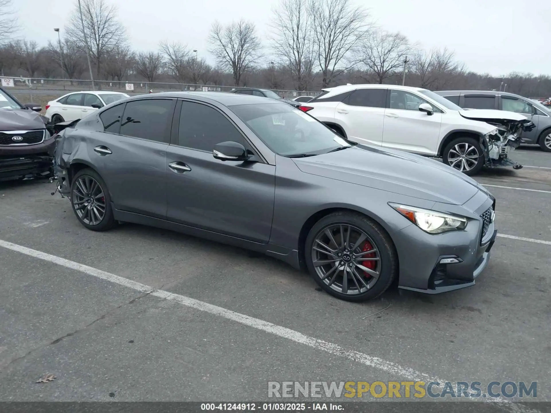 1 Photograph of a damaged car JN1FV7DR9MM880162 INFINITI Q50 2021