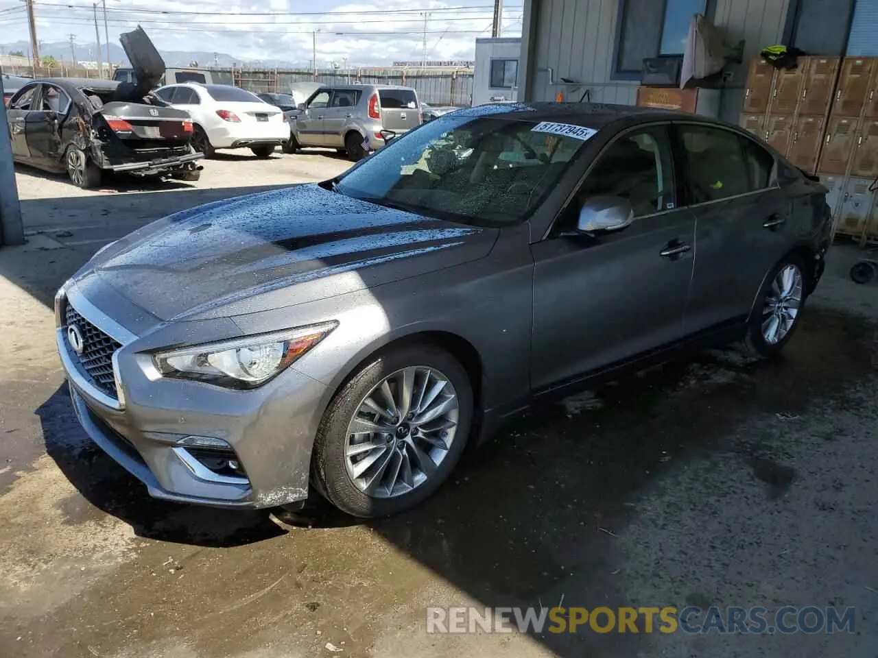 1 Photograph of a damaged car JN1EV7BP1NM310610 INFINITI Q50 2022