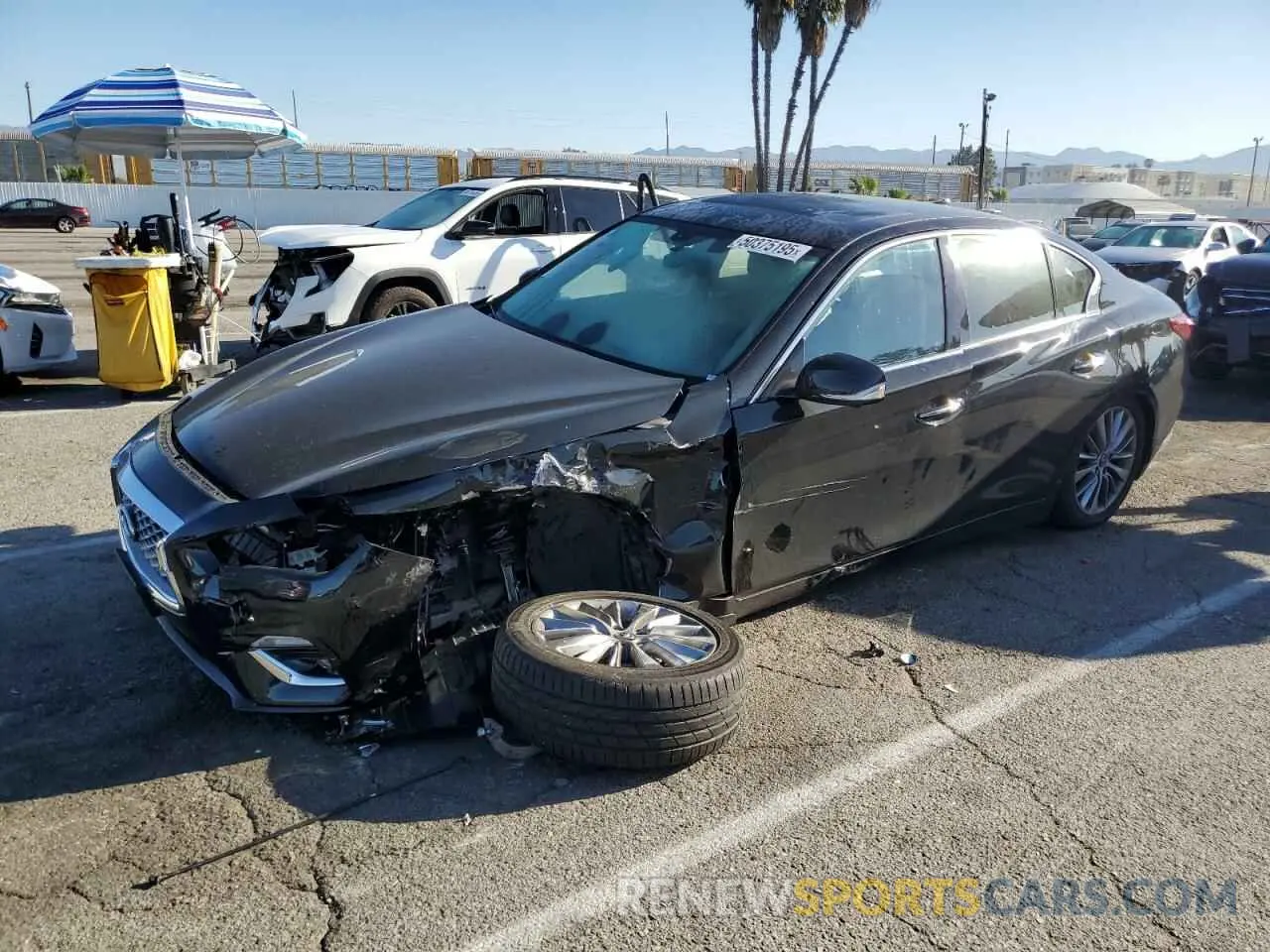 1 Photograph of a damaged car JN1EV7BP7NM310613 INFINITI Q50 2022