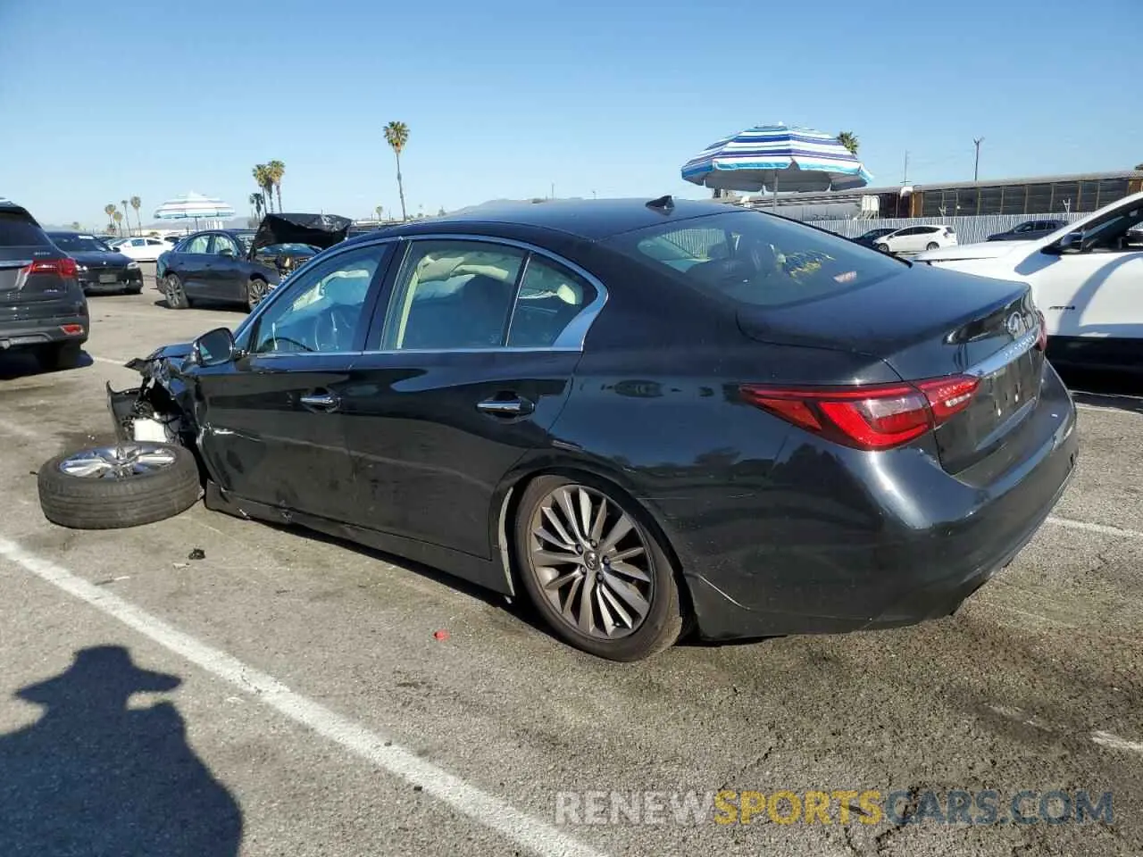 2 Photograph of a damaged car JN1EV7BP7NM310613 INFINITI Q50 2022