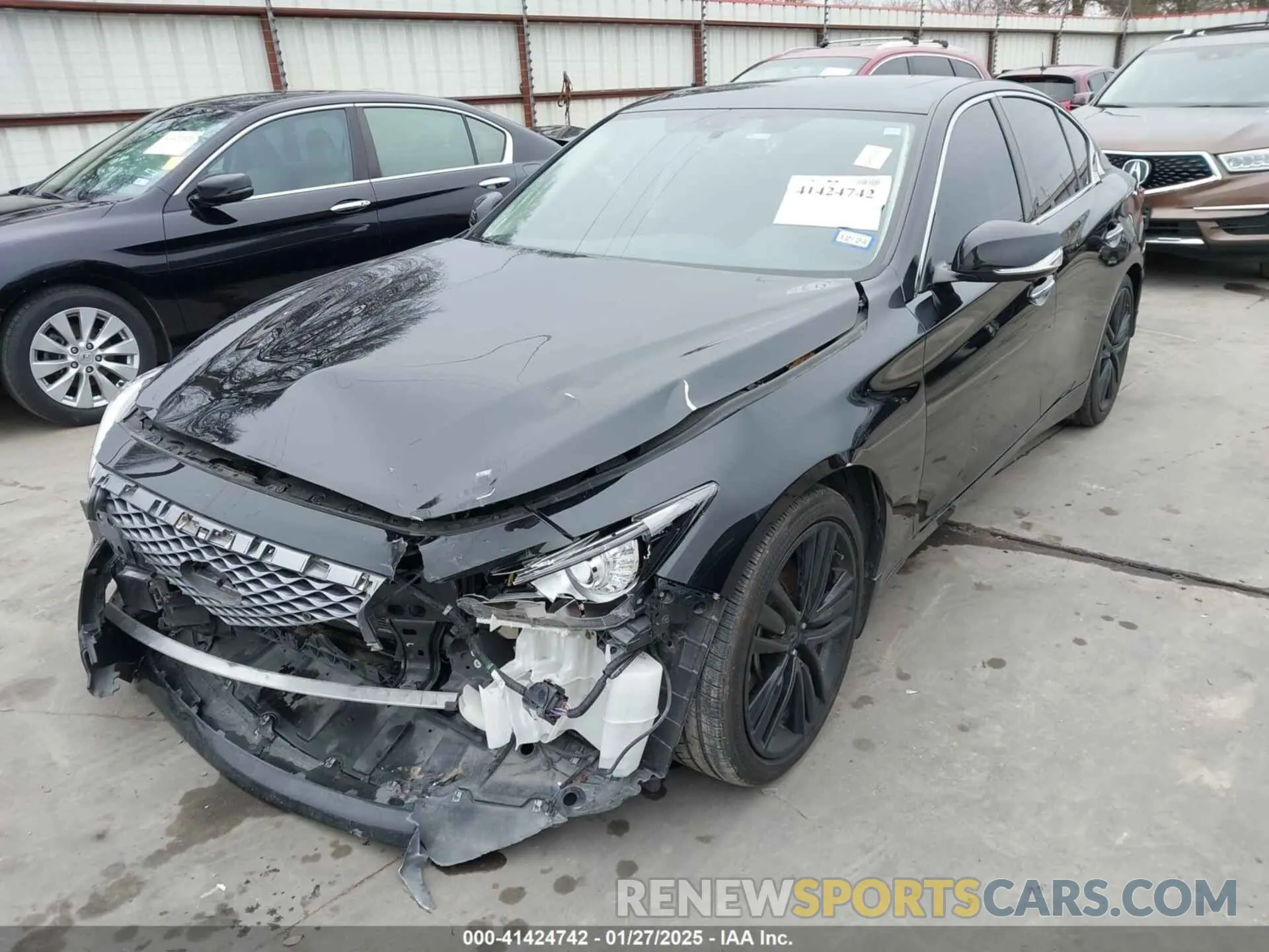 2 Photograph of a damaged car JN1EV7BPXNM311027 INFINITI Q50 2022