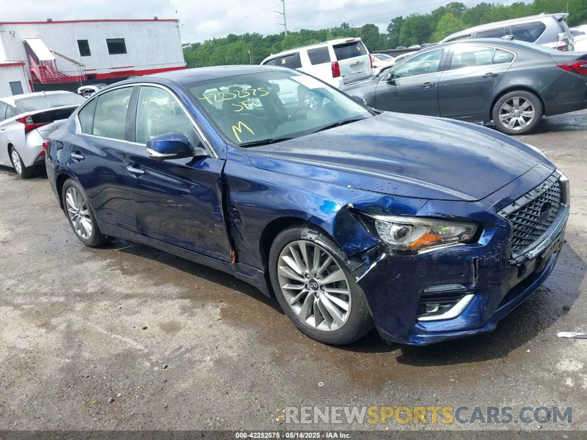 1 Photograph of a damaged car JN1EV7BR0NM340862 INFINITI Q50 2022