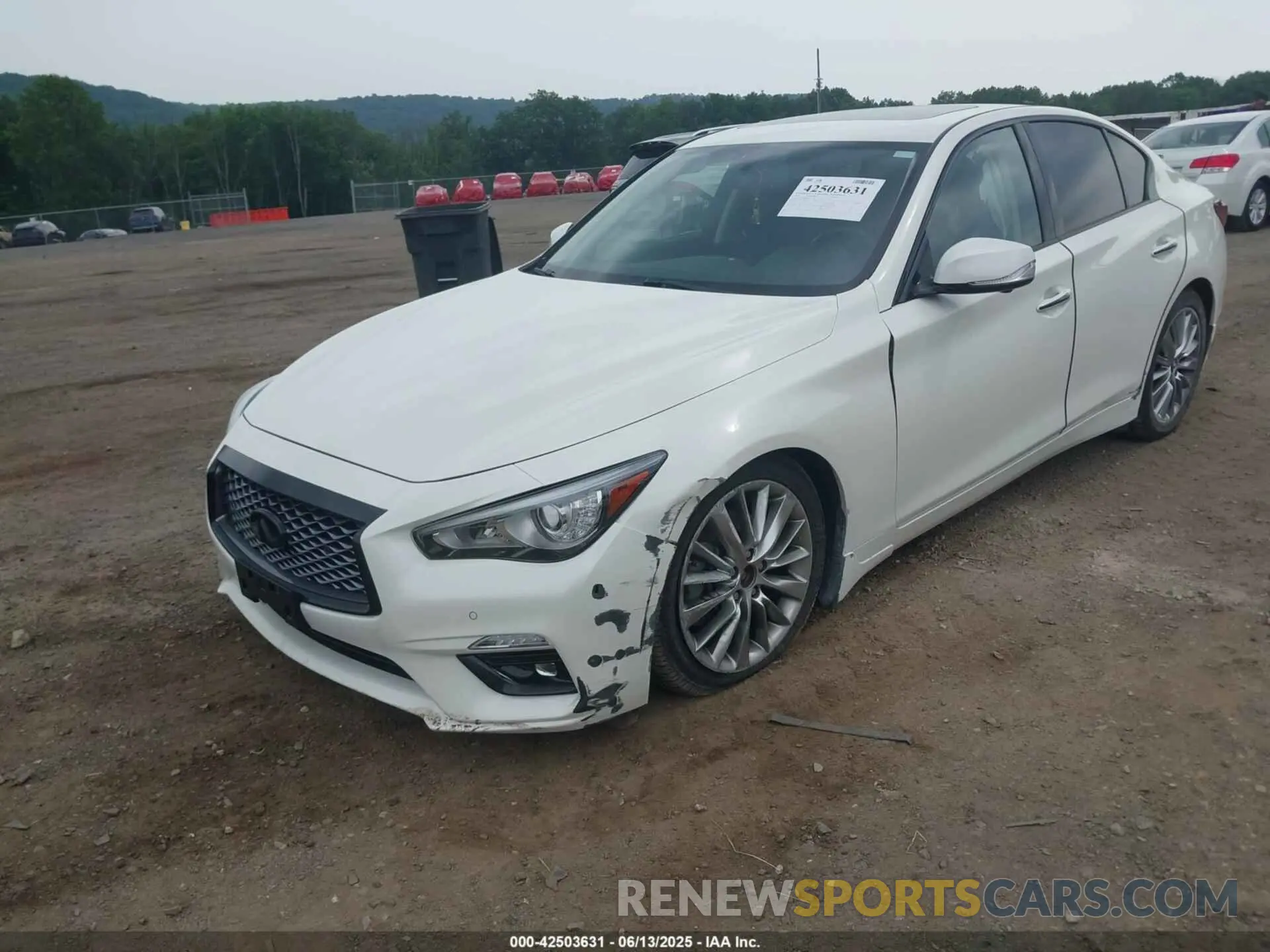 6 Photograph of a damaged car JN1EV7BR4NM342579 INFINITI Q50 2022