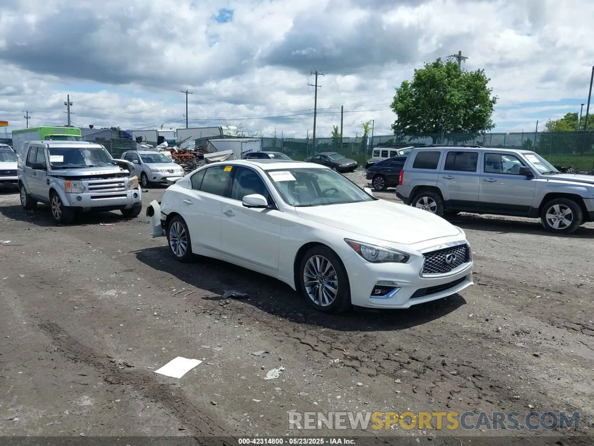 1 Photograph of a damaged car JN1EV7BR7NM340986 INFINITI Q50 2022