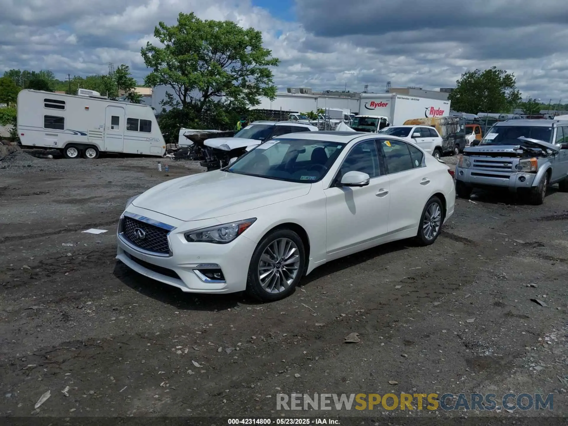 2 Photograph of a damaged car JN1EV7BR7NM340986 INFINITI Q50 2022