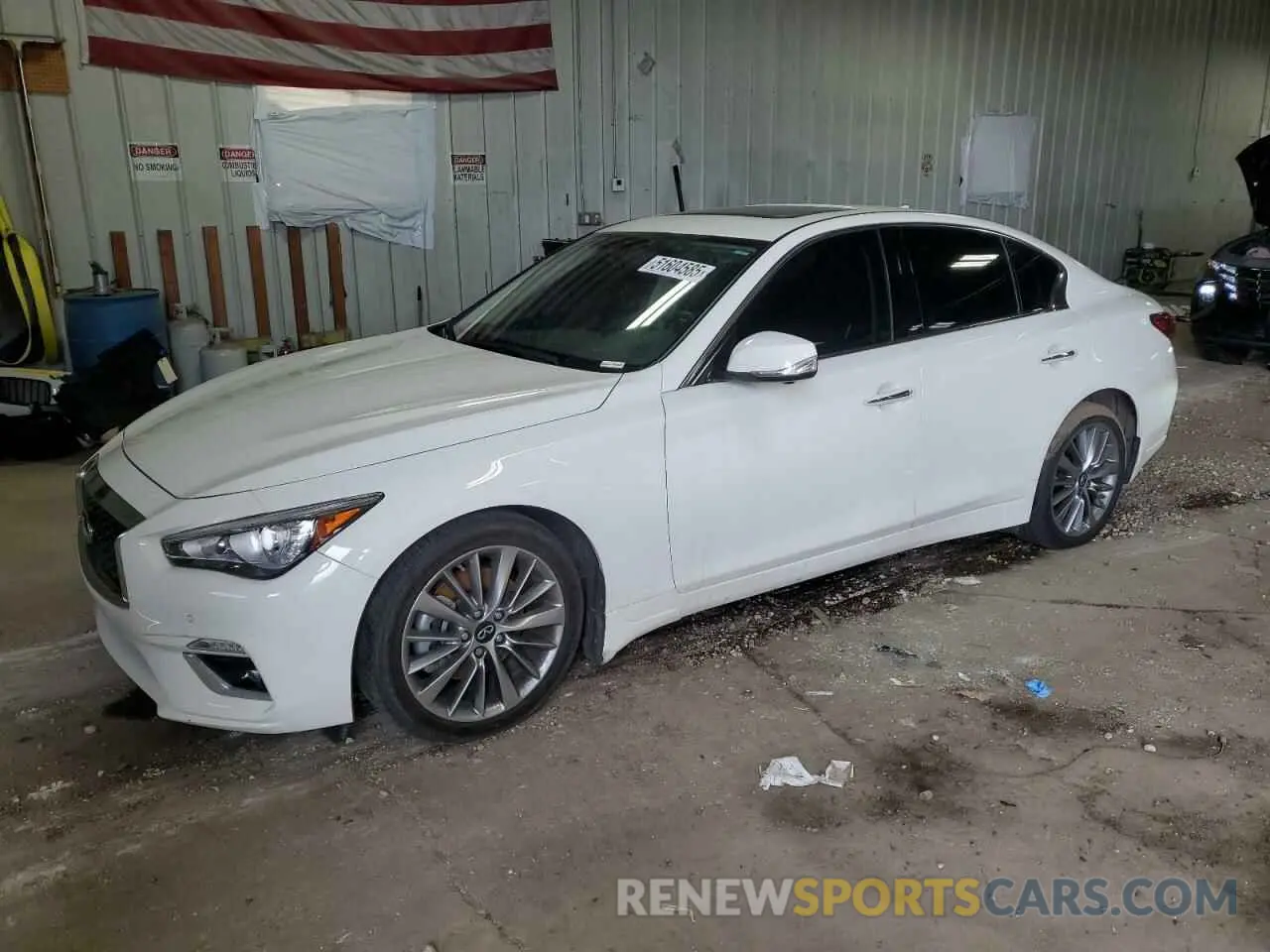 1 Photograph of a damaged car JN1EV7BR7NM341183 INFINITI Q50 2022