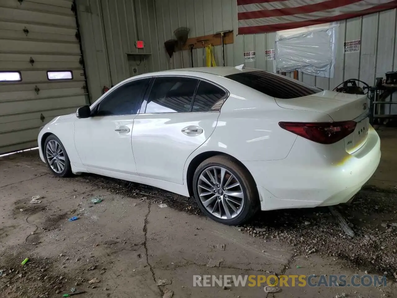 2 Photograph of a damaged car JN1EV7BR7NM341183 INFINITI Q50 2022