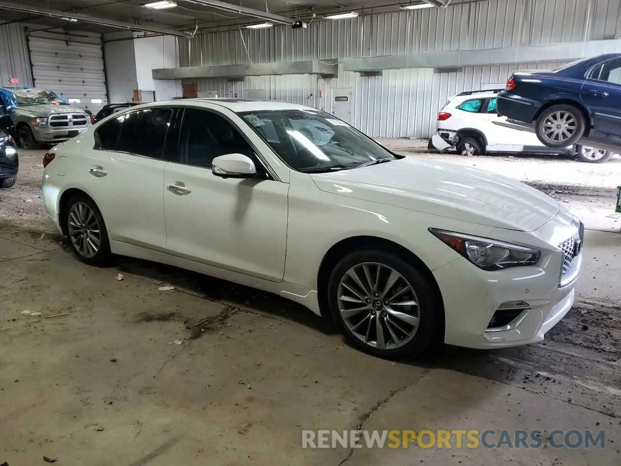 4 Photograph of a damaged car JN1EV7BR7NM341183 INFINITI Q50 2022