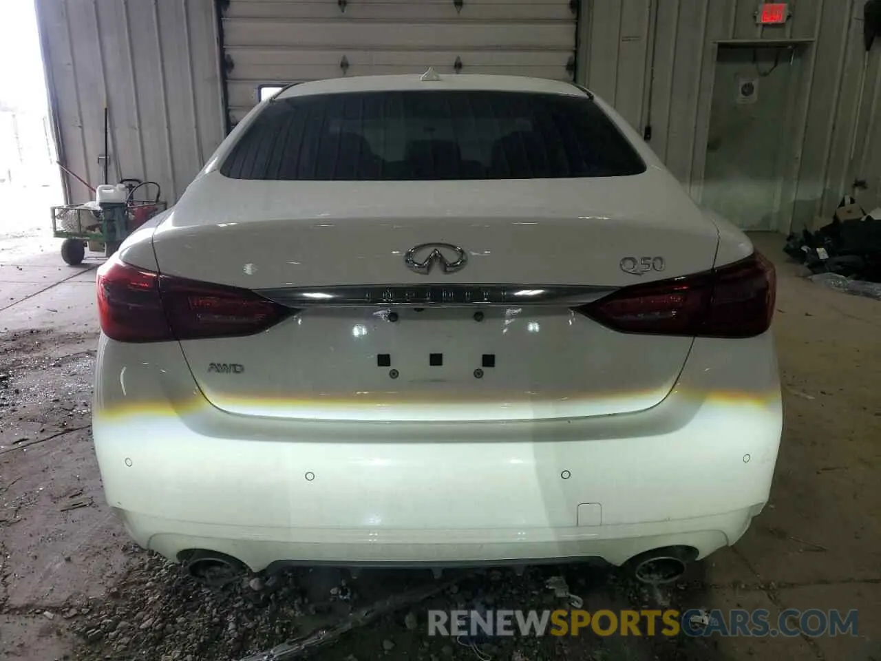 6 Photograph of a damaged car JN1EV7BR7NM341183 INFINITI Q50 2022