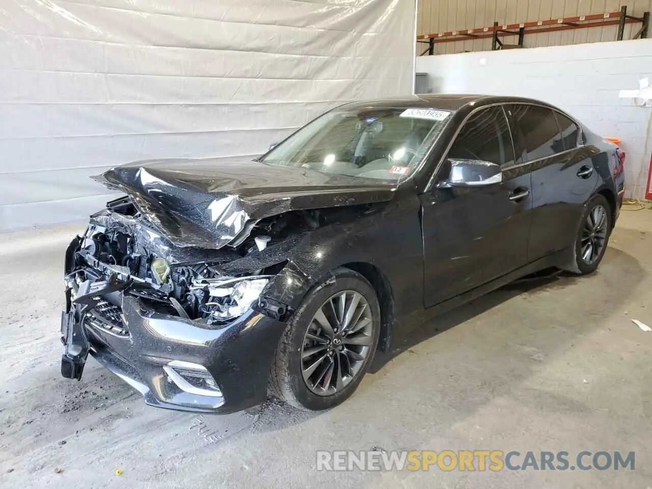 1 Photograph of a damaged car JN1EV7BR7NM341717 INFINITI Q50 2022