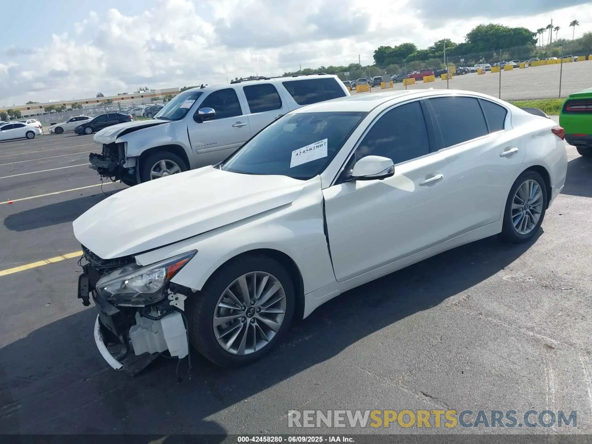 2 Photograph of a damaged car JN1EV7BRXNM341842 INFINITI Q50 2022