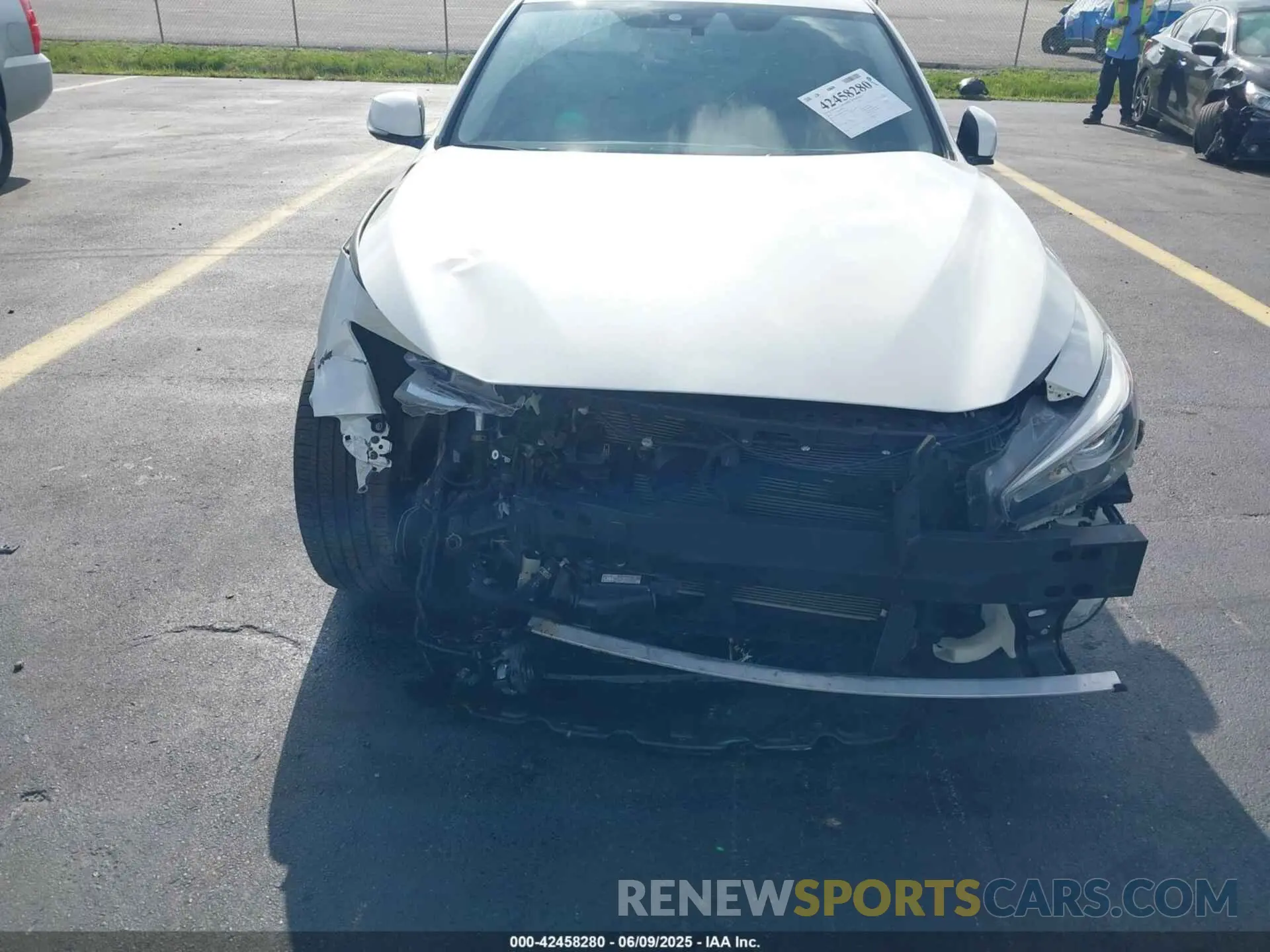 6 Photograph of a damaged car JN1EV7BRXNM341842 INFINITI Q50 2022
