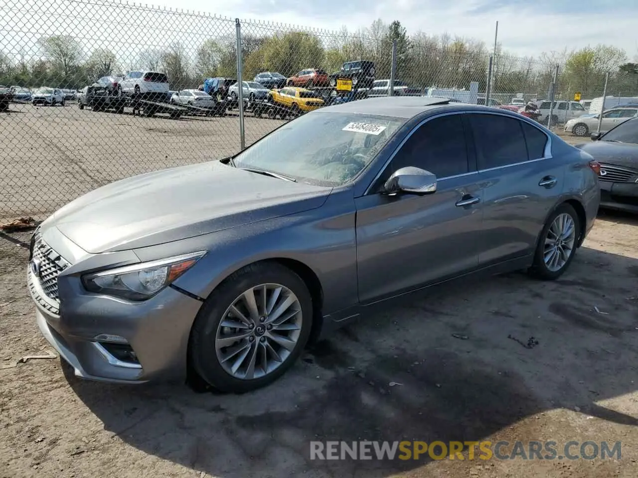 1 Photograph of a damaged car JN1EV7BRXNM342229 INFINITI Q50 2022