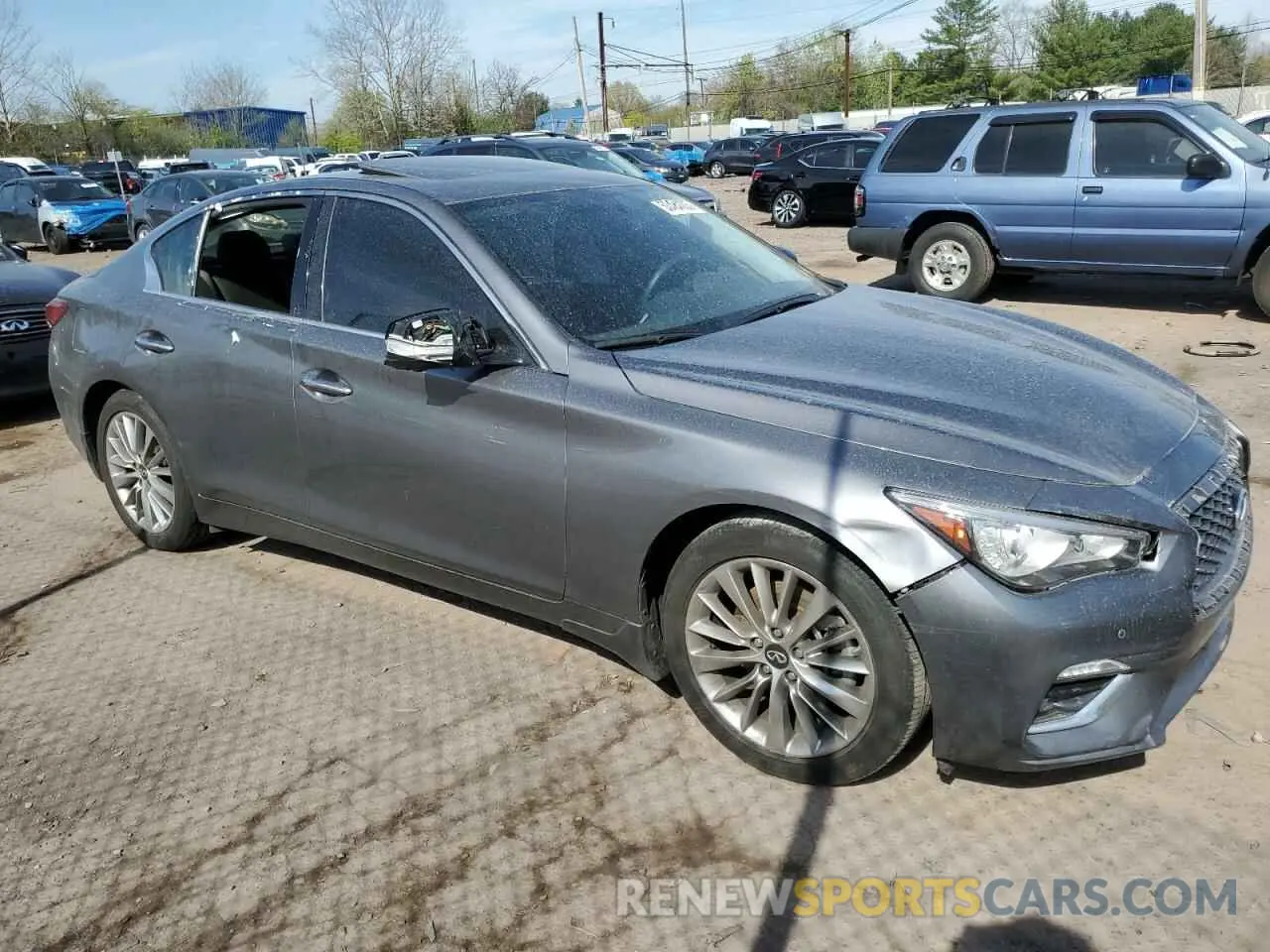 4 Photograph of a damaged car JN1EV7BRXNM342229 INFINITI Q50 2022