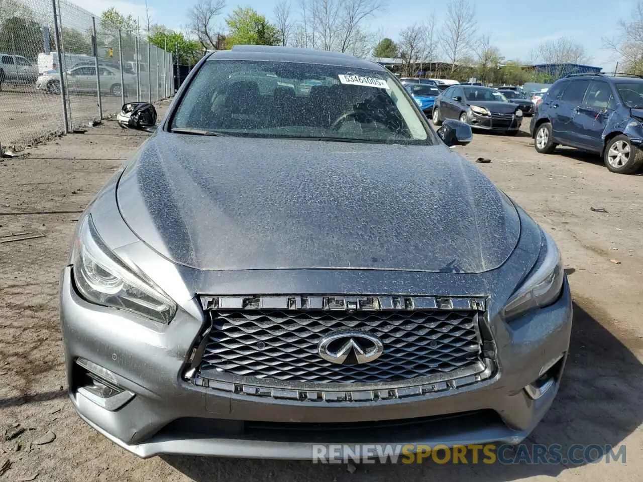 5 Photograph of a damaged car JN1EV7BRXNM342229 INFINITI Q50 2022