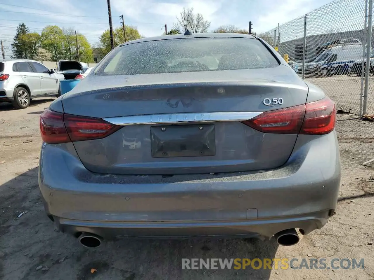6 Photograph of a damaged car JN1EV7BRXNM342229 INFINITI Q50 2022