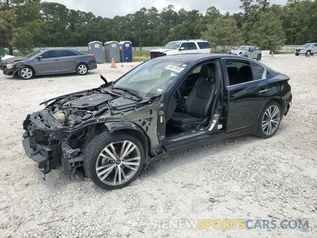 1 Photograph of a damaged car JN1EV7CP8NM310019 INFINITI Q50 2022