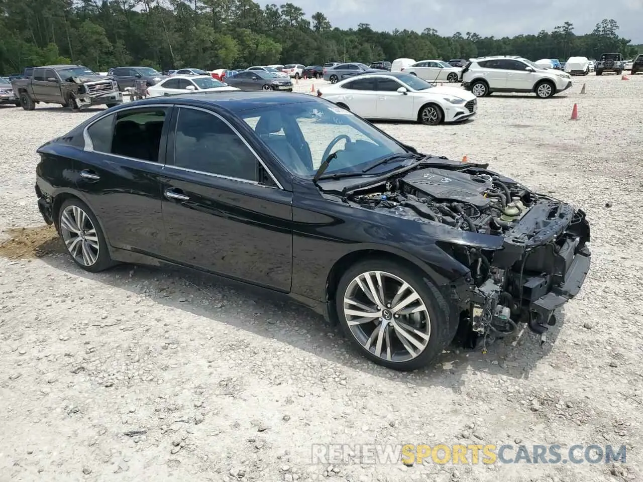 4 Photograph of a damaged car JN1EV7CP8NM310019 INFINITI Q50 2022