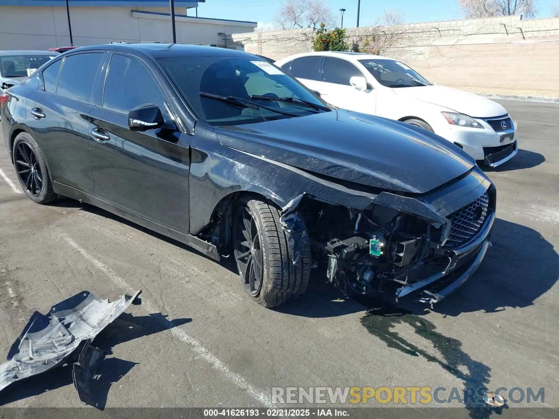 1 Photograph of a damaged car JN1EV7CPXNM310281 INFINITI Q50 2022