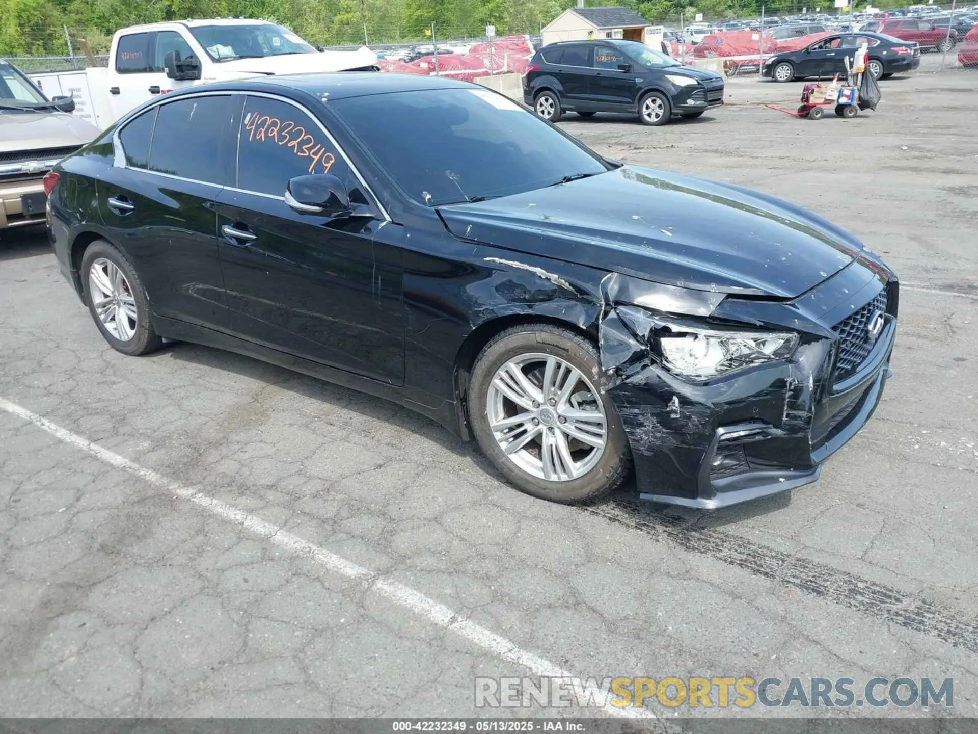 1 Photograph of a damaged car JN1EV7CR9NM340857 INFINITI Q50 2022