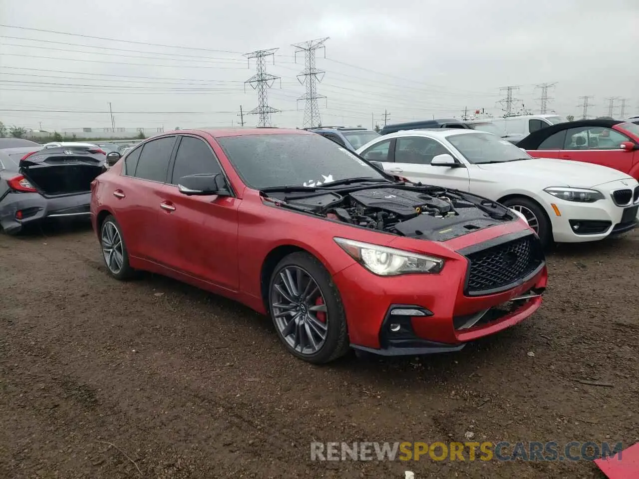 4 Photograph of a damaged car JN1FV7DR9NM390256 INFINITI Q50 2022
