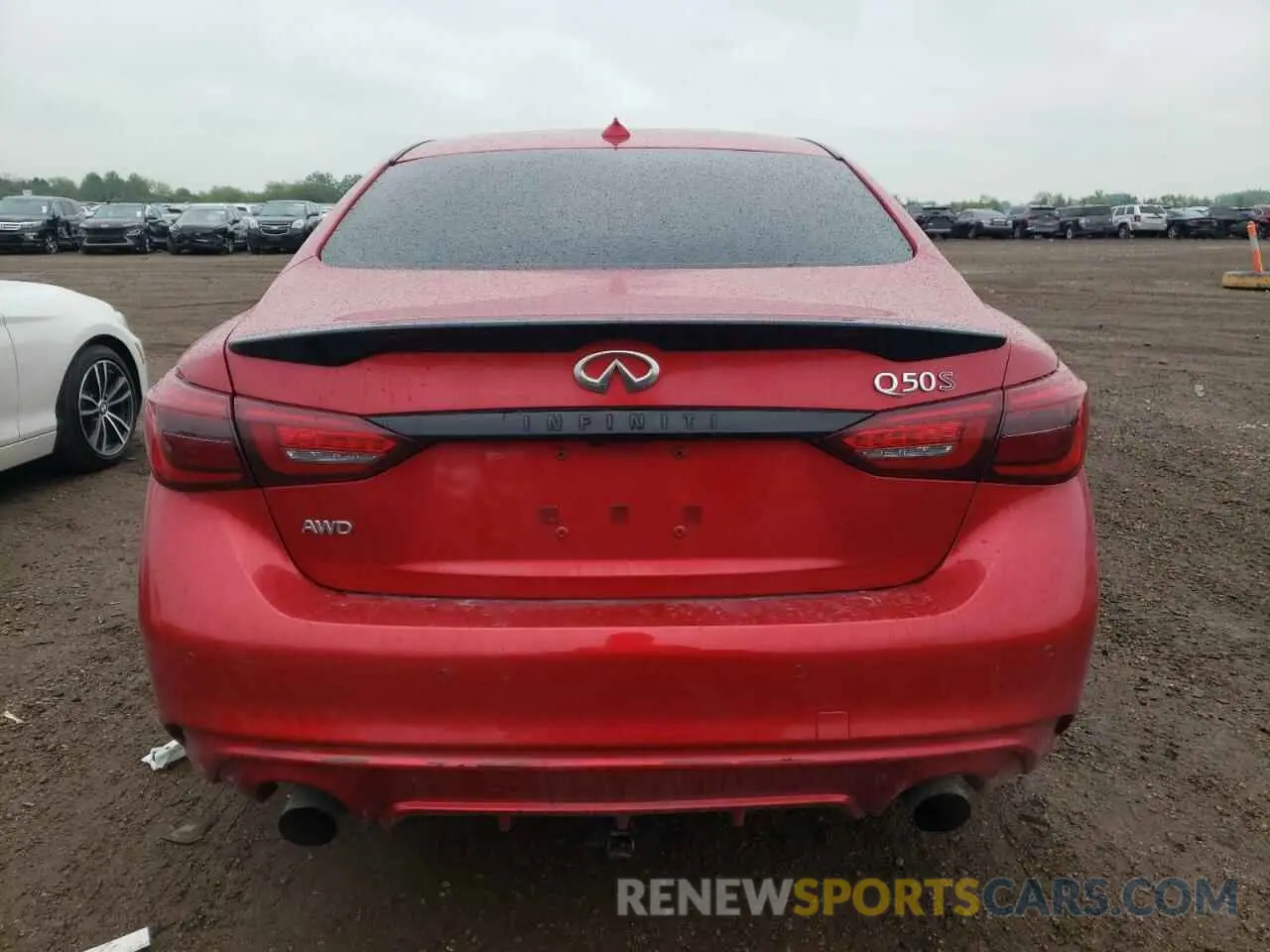 6 Photograph of a damaged car JN1FV7DR9NM390256 INFINITI Q50 2022