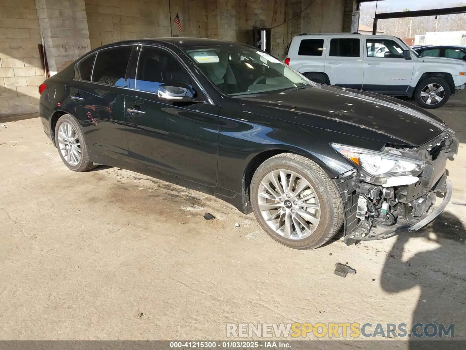 1 Photograph of a damaged car JN1EV7BR0PM542376 INFINITI Q50 2023