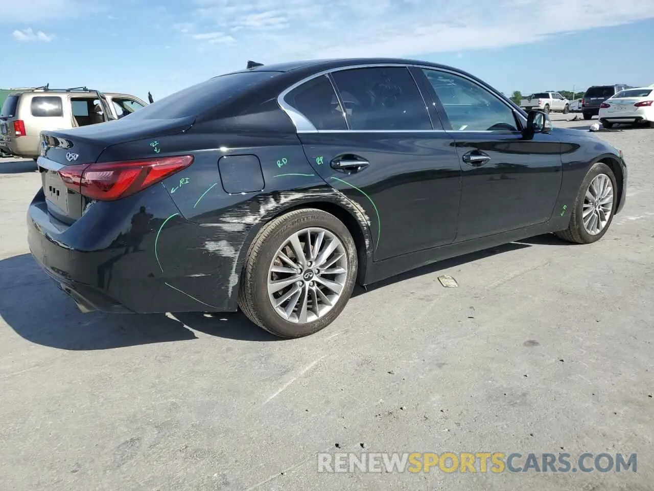 3 Photograph of a damaged car JN1EV7BR3PM543411 INFINITI Q50 2023