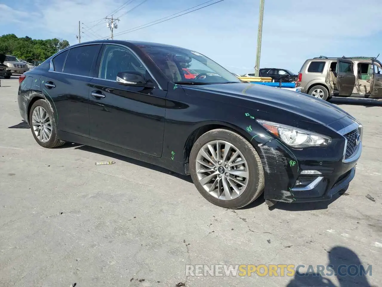 4 Photograph of a damaged car JN1EV7BR3PM543411 INFINITI Q50 2023