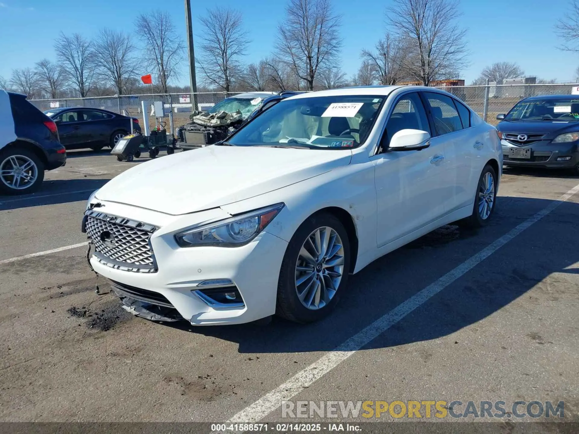 2 Photograph of a damaged car JN1EV7BRXPM542112 INFINITI Q50 2023