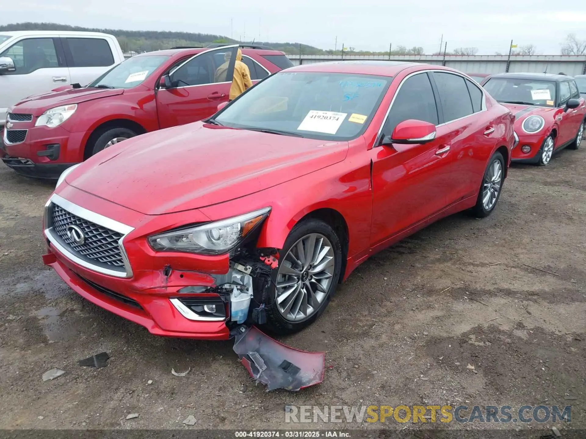 2 Photograph of a damaged car JN1EV7BRXPM543616 INFINITI Q50 2023