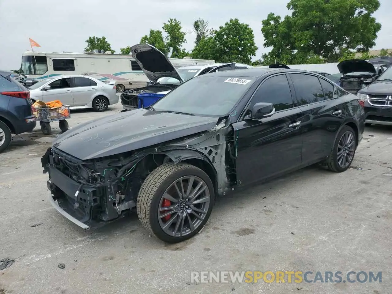 1 Photograph of a damaged car JN1FV7DR1PM590213 INFINITI Q50 2023