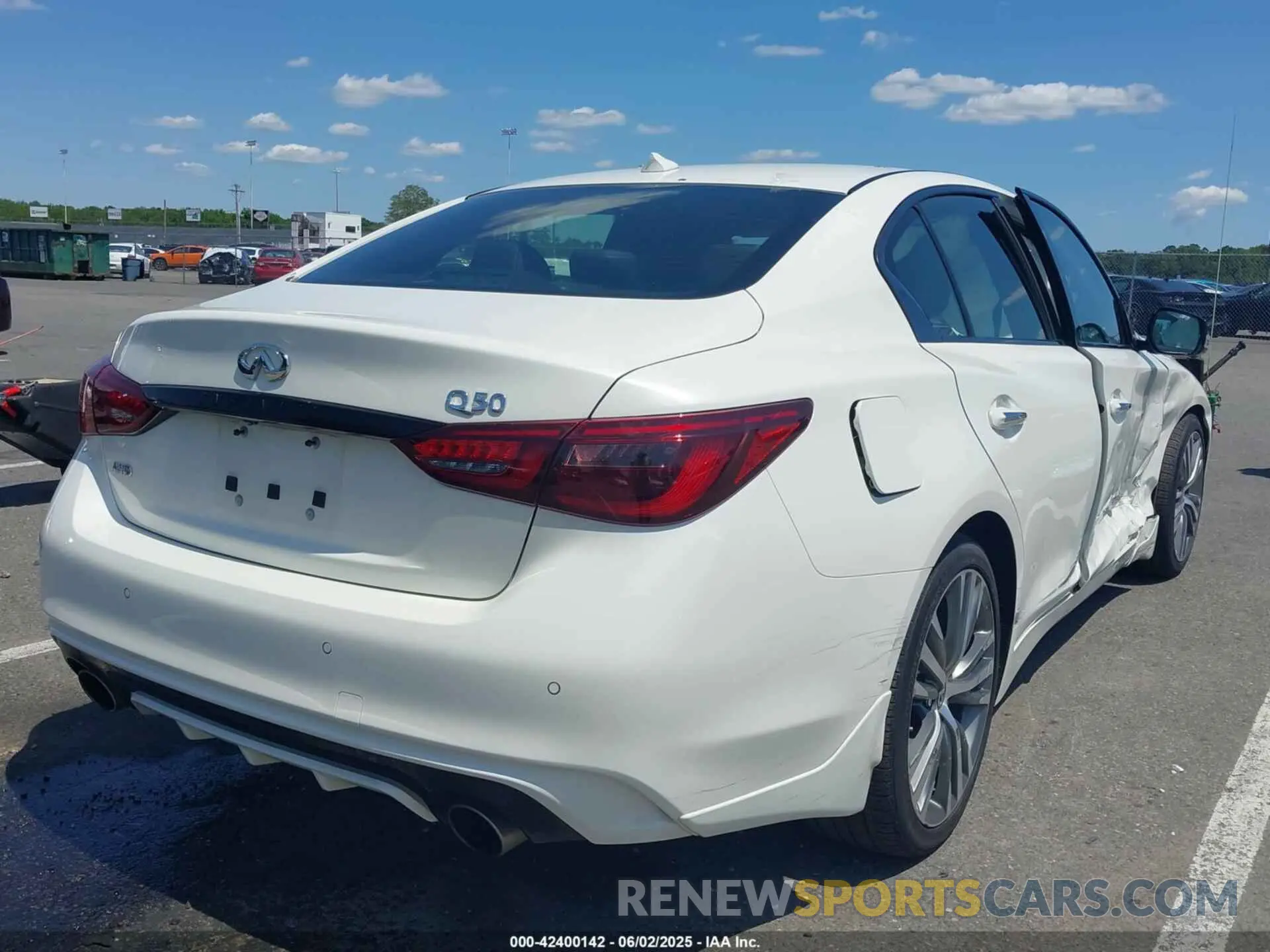 4 Photograph of a damaged car JN1EV7CR1RM630029 INFINITI Q50 2024