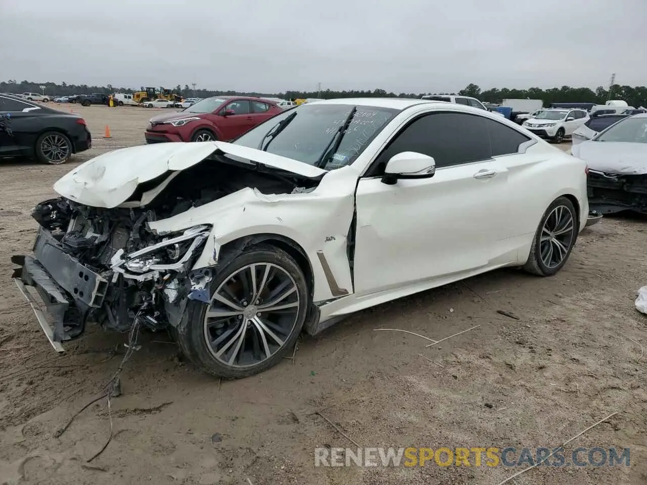 1 Photograph of a damaged car JN1EV7EK2KM231295 INFINITI Q60 2019